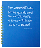 Quaderno con aforisma